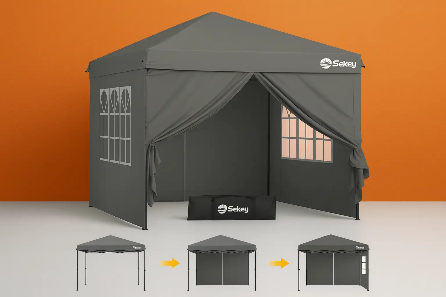 Pavillon 3x3 m – Faltpavillon wasserdicht