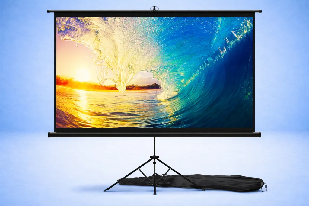 Leinwand auf Füßen, 100 Zoll