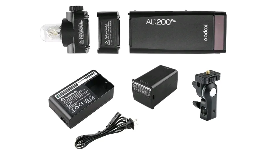 Godox AD200 Pro Blitzgerät mit Zubehör – Bild 2