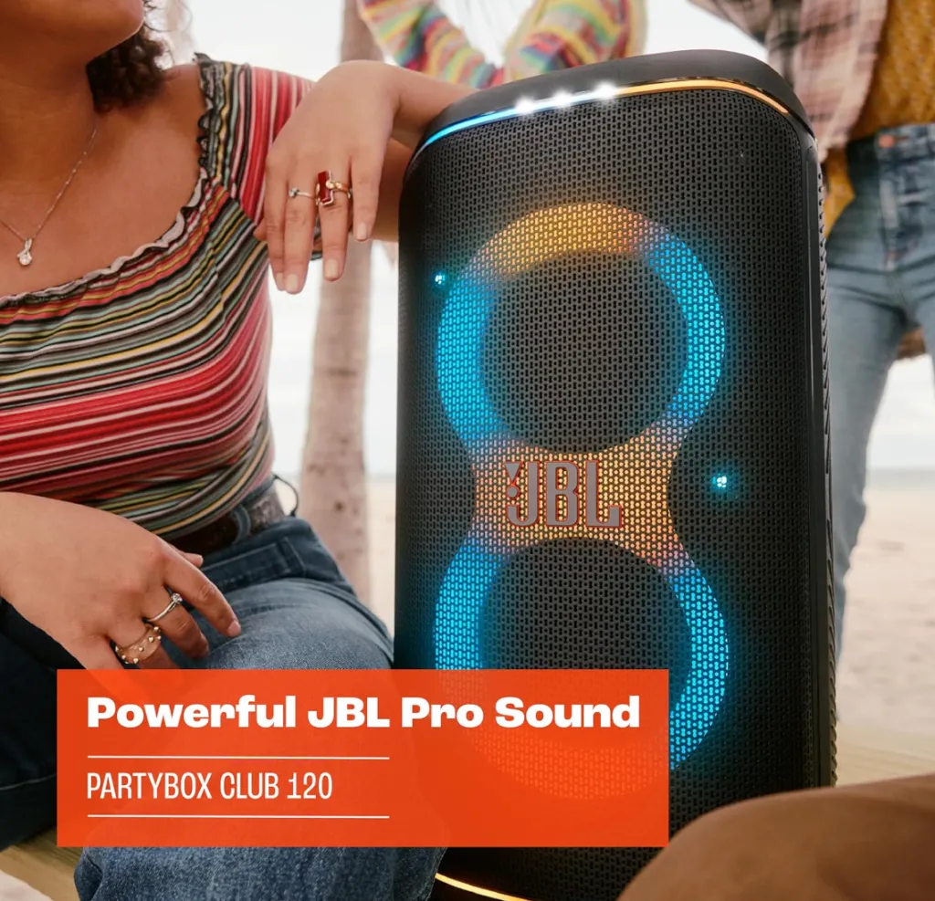JBL Partybox Stage 120 in Schwarz – Tragbare Bluetooth-Lautsprecher-Box – Bild 2