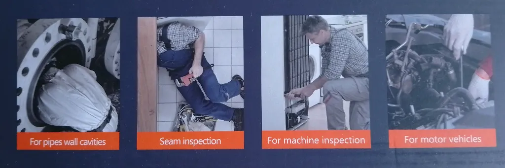 Endoskop HD Inspektionskamera mit Farbdisplay & Dual-Linse – Bild 5