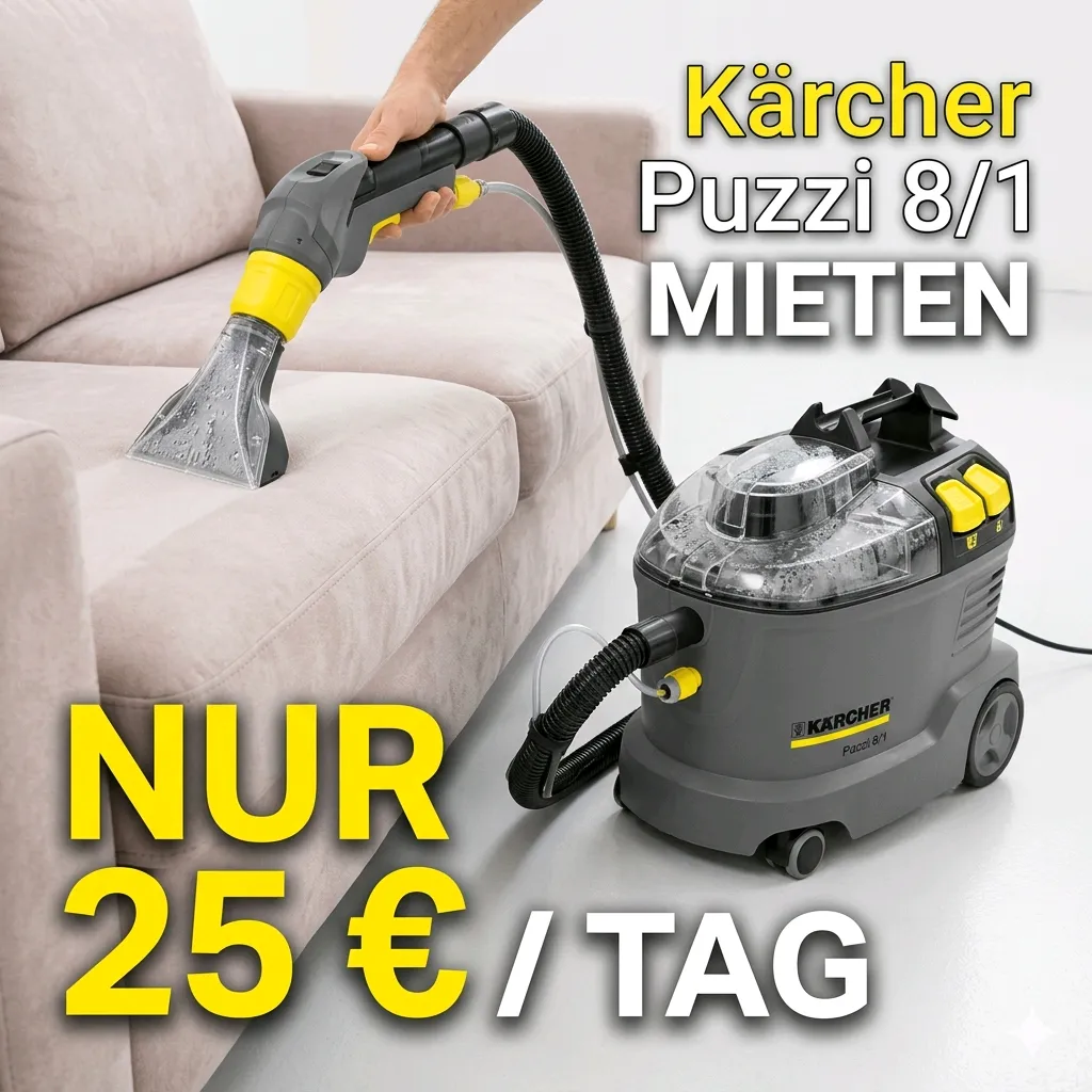 Kärcher Puzzi 8/1 Sprühsauger für Teppich & Polster mieten mieten in Essen – Bild 2