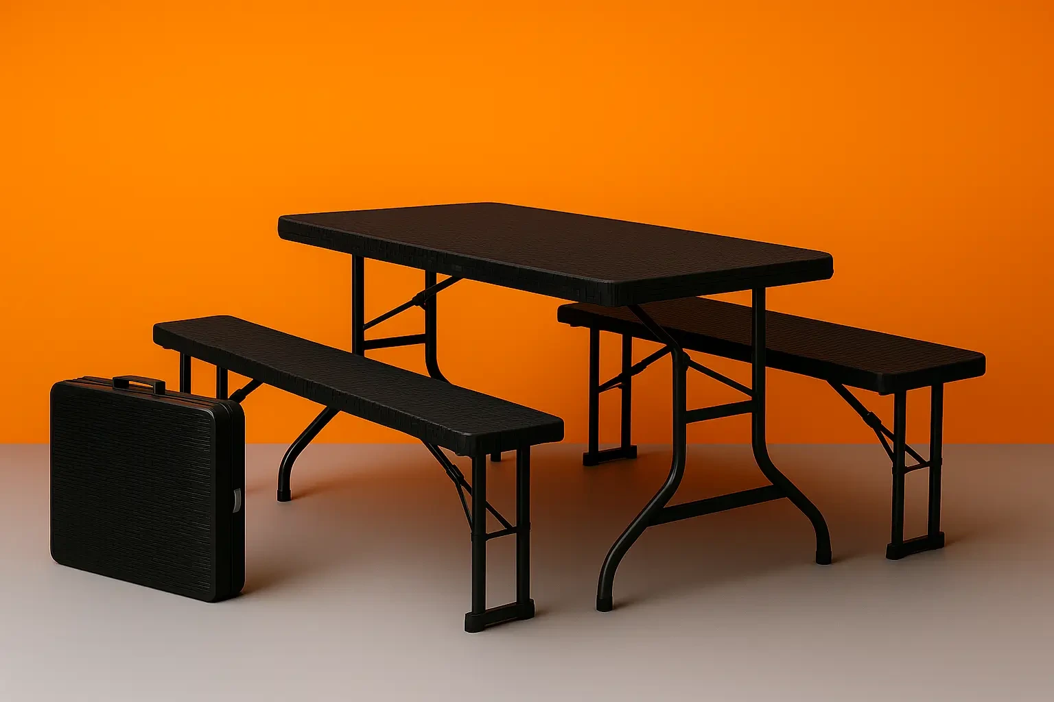 Bierzeltgarnitur 3 teiliges Set Tisch & 2x Bank