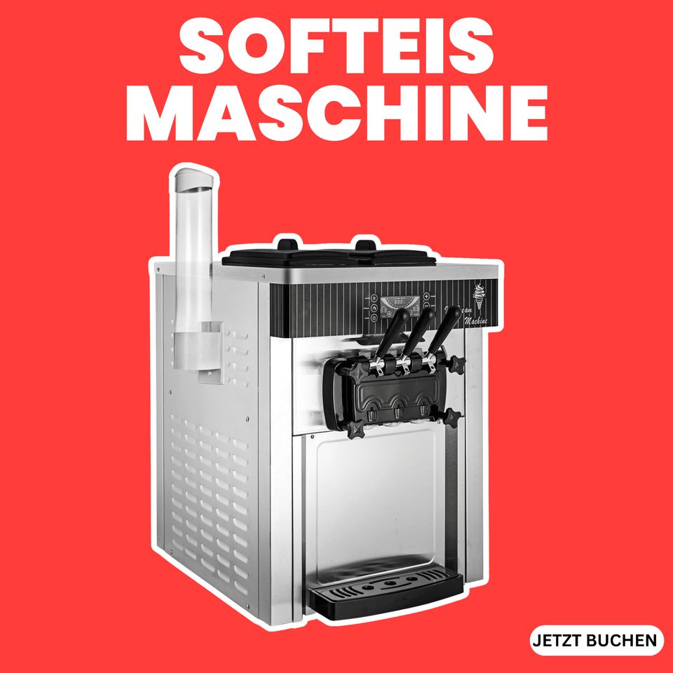 Softeis Maschine mieten | 3 verschiedene Sorten
