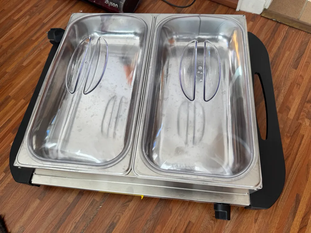 Speisenwärmer (Chafing dish) incl. Brennpaste – Bild 4