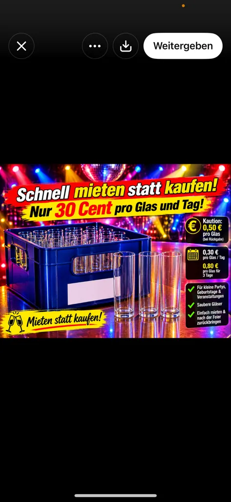 Longdrinkgläser im Kasten mieten für Partys & Events 🥂 mieten in Mülheim an der Ruhr (Duisburg) – Bild 1
