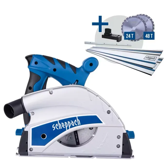 Scheppach PL55 Tauchsäge mit Führungsschienen Set - Special Edition | Handkreissäge / Paneelsäge / Kreissäge im Systainer III T-Loc – Bild 4