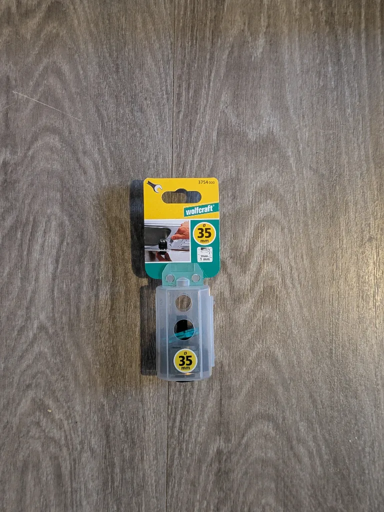 Wolfcraft Lochschneider Ø 35mm - Schraublochstanzer für Küchenarmaturen