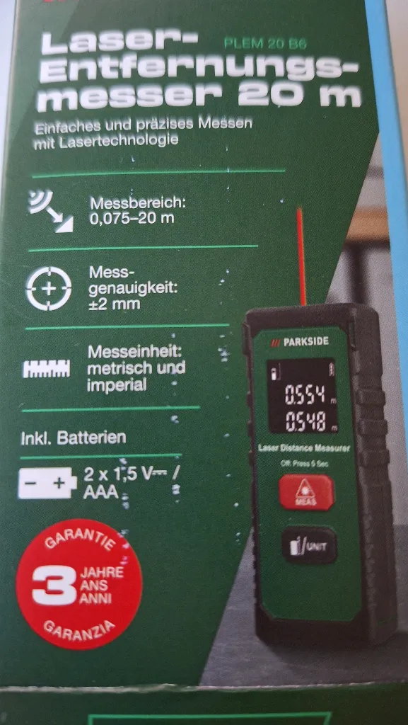 Laser Entfernungsmesser 20m – Bild 2