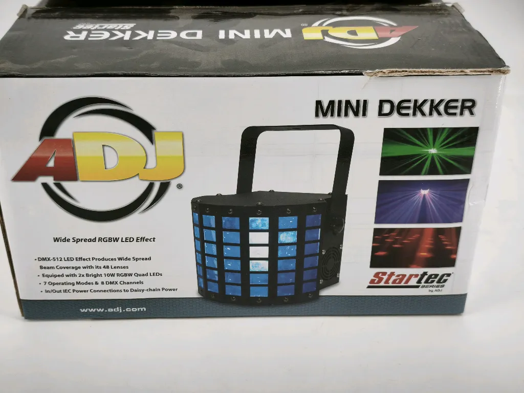 ADJ Mini Dekker Party Lichteffekt – Sound-aktiv & DMX